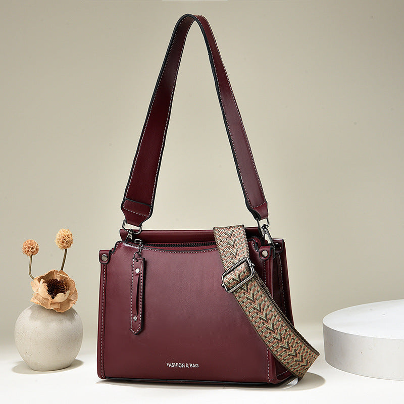 Women's Small Square Bag Bucket Bag Fashionable Western-style Crossbody Shoulder Bag